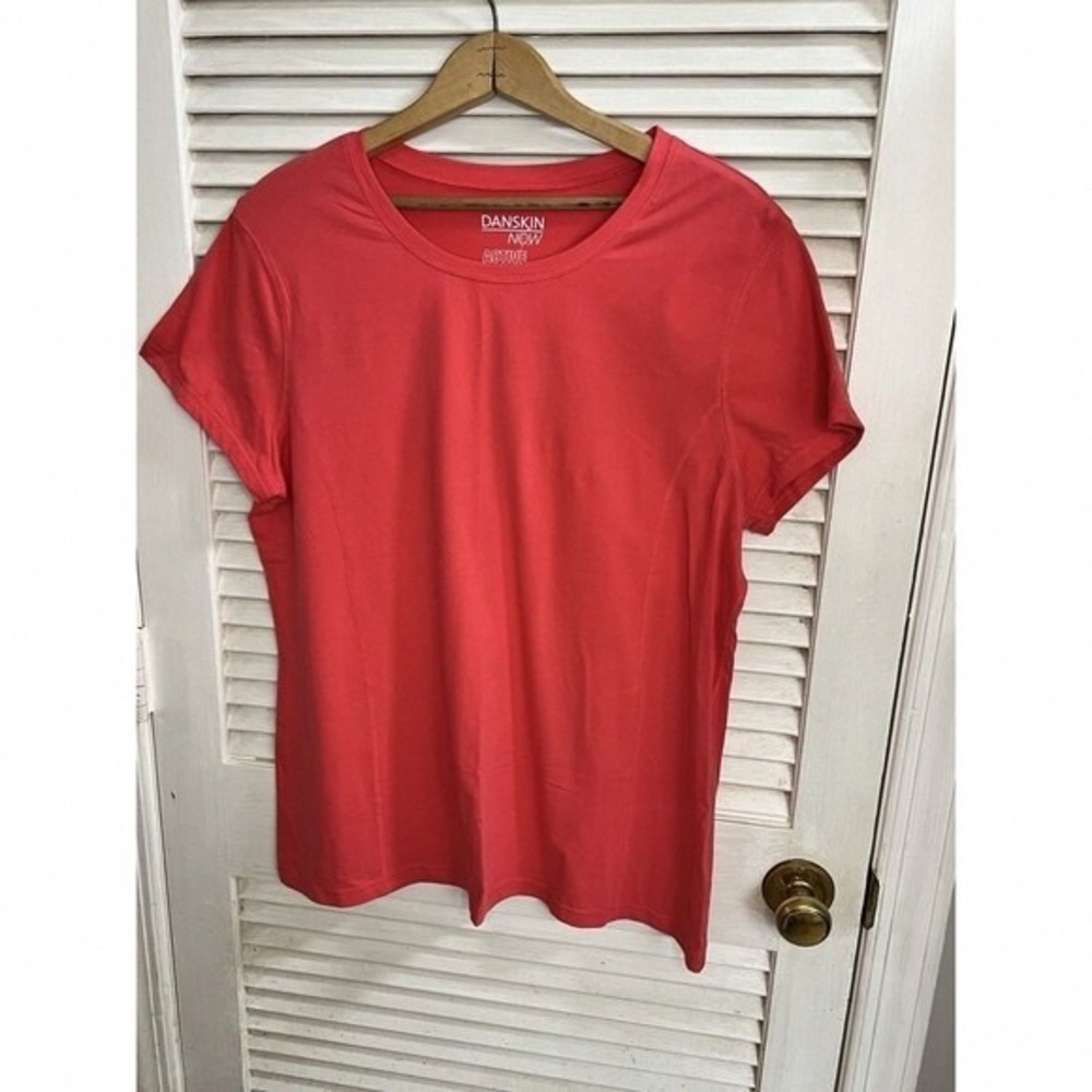 Danskin Now Women’s Coral Short Sleeve Crewneck Tee